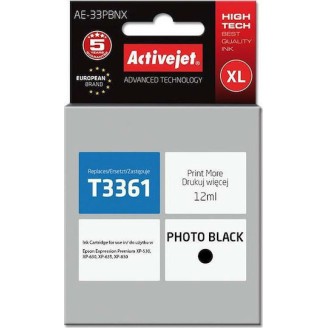 Active Jet Συμβατό Μελάνι Εκτυπωτή InkJet Epson 33XL T3361 12ml Μαύρο 1τμχ