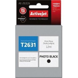 Active Jet Συμβατό Μελάνι Εκτυπωτή InkJet Epson T2631 12ml Μαύρο 1τμχ