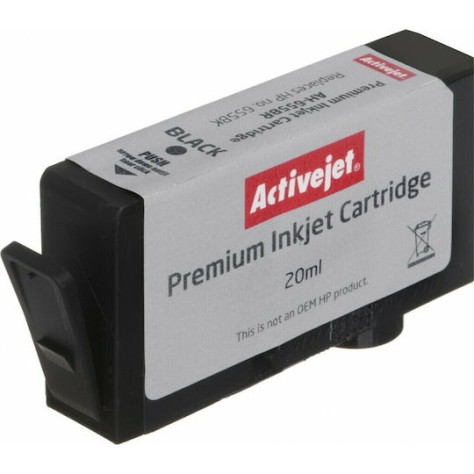 Active Jet Συμβατό Μελάνι Εκτυπωτή InkJet HP 655XL CZ109AE 550 Σελίδων 20ml Μαύρο 1τμχ