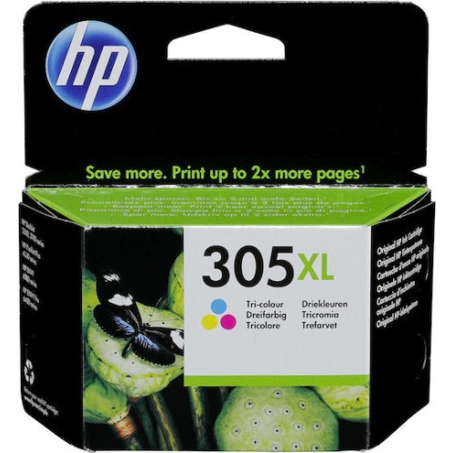 HP 305XL Γνήσιο Μελάνι Εκτυπωτή InkJet Πολλαπλό (Color) (3YM63AE)