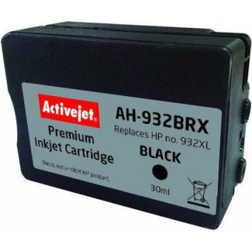 Active Jet Συμβατό Μελάνι Εκτυπωτή InkJet HP 932XL CN053AE 30ml Μαύρο