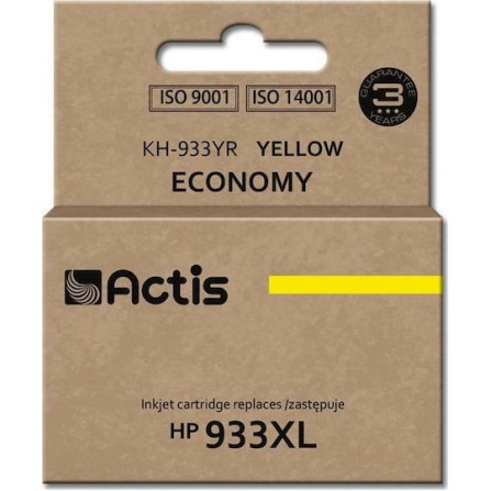 Actis Συμβατό Μελάνι Εκτυπωτή InkJet HP 933XL CN056AE 13ml Κίτρινο 1τμχ
