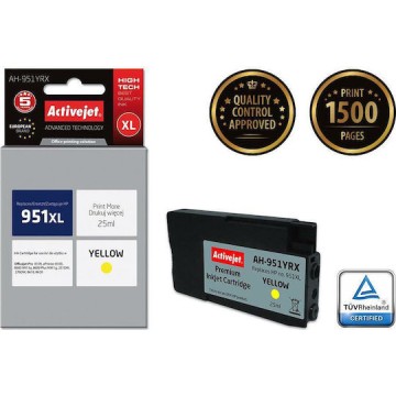 Active Jet Συμβατό Μελάνι Εκτυπωτή InkJet HP 951XL CN048AE 25ml Κίτρινο