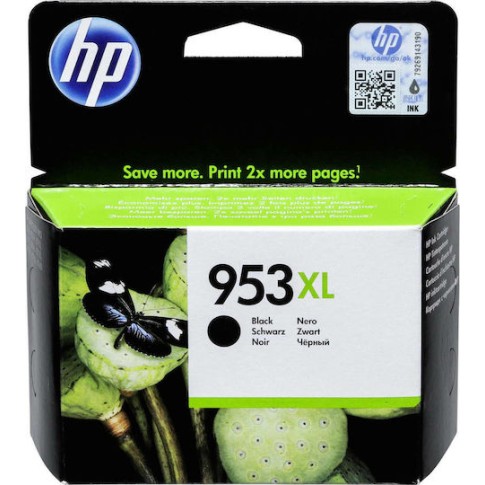 HP 953XL Γνήσιο Μελάνι Εκτυπωτή InkJet Μαύρο (L0S70AE)