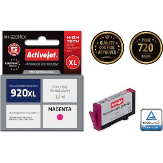 Active Jet Συμβατό Μελάνι Εκτυπωτή InkJet HP 920XL CD973AE 12ml Ματζέντα 1τμχ