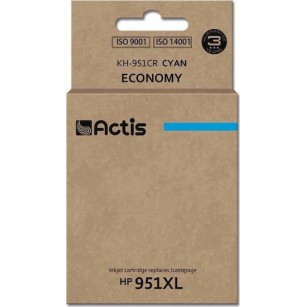 Actis Συμβατό Μελάνι Εκτυπωτή InkJet HP 951XL CN046AE 25ml Κυανό 1τμχ