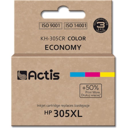 Actis Συμβατό Μελάνι Εκτυπωτή InkJet HP 305XL 3YM63AE 300 Σελίδων 18ml Πολλαπλό (Color) 1τμχ
