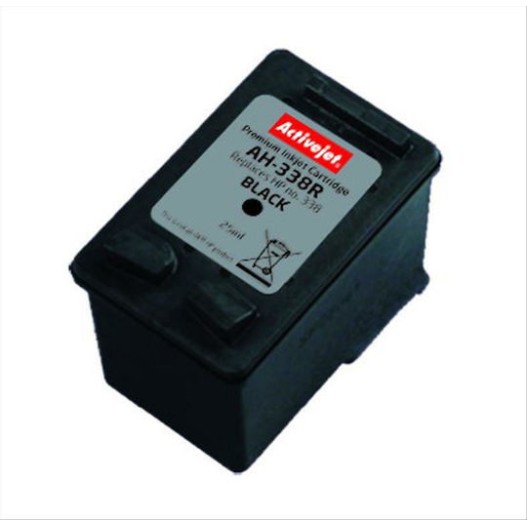 Active Jet Συμβατό Μελάνι Εκτυπωτή InkJet HP 338 C8765EE 25ml Μαύρο 1τμχ