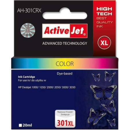 Active Jet Συμβατό Μελάνι Εκτυπωτή InkJet HP 301XL CH564EE 460 Σελίδων 21ml Πολλαπλό (Color) 1τμχ