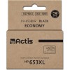 Actis Συμβατό Μελάνι Εκτυπωτή InkJet HP 653XL 3YM75AE 575 Σελίδων 20ml Μαύρο 1τμχ