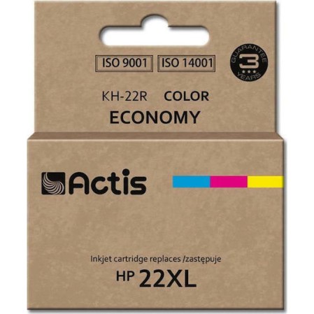 Actis Συμβατό Μελάνι Εκτυπωτή InkJet HP 22XL C9352A 18ml Πολλαπλό (Color) 1τμχ