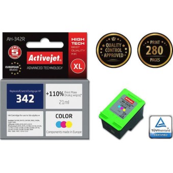 Active Jet Συμβατό Μελάνι Εκτυπωτή InkJet HP 342 C9361EE 21ml Πολλαπλό (Color) 1τμχ