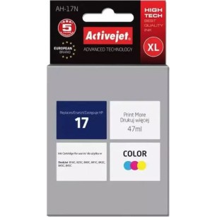 Active Jet Συμβατό Μελάνι Εκτυπωτή InkJet HP 17 C6625A 47ml Πολλαπλό (Color) 1τμχ