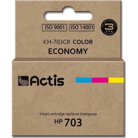Actis Συμβατό Μελάνι Εκτυπωτή InkJet HP 703 CD888AE 12ml Πολλαπλό (Color) 1τμχ