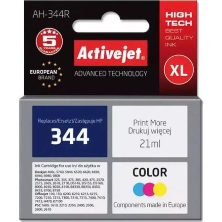 Active Jet Συμβατό Μελάνι Εκτυπωτή InkJet HP 344 C9363EE 21ml Πολλαπλό (Color) 1τμχ