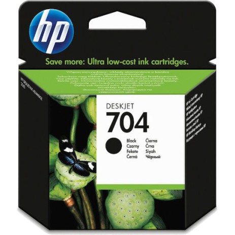HP 704 Γνήσιο Μελάνι Εκτυπωτή InkJet Μαύρο (CN692AE)