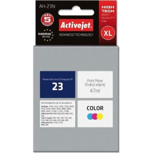 Active Jet Συμβατό Μελάνι Εκτυπωτή InkJet HP 23 C1823D 47ml Πολλαπλό (Color)