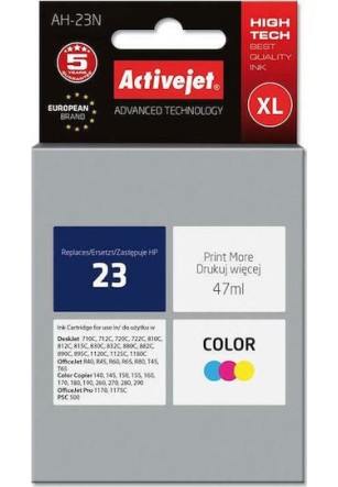 Active Jet Συμβατό Μελάνι Εκτυπωτή InkJet HP 23 C1823D 47ml Πολλαπλό (Color)