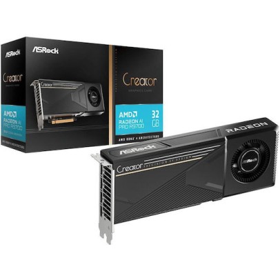 ASRock Radeon AI Pro R9700 32GB GDDR6 Creator Κάρτα Γραφικών