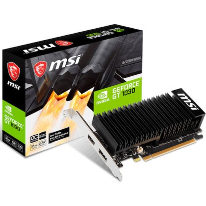 MSI GeForce GT 1030 2GB GDDR4 2GHDA LP OC Κάρτα Γραφικών
