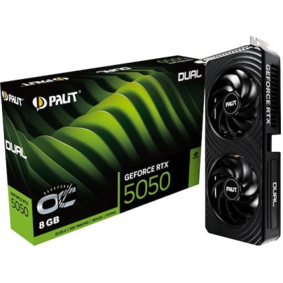 Pal GeForce RTX 5050 8GB GDDR6 Dual OC Κάρτα Γραφικών