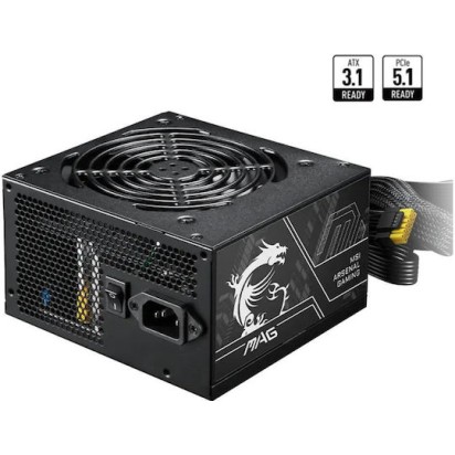 MSI MAG A750BN 750W Μαύρο Τροφοδοτικό Υπολογιστή Full Wired 80 Plus Bronze
