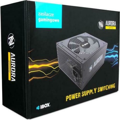 iBox Aurora 600W Μαύρο Τροφοδοτικό Υπολογιστή Full Wired