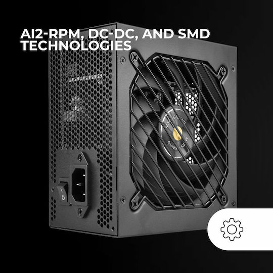 Mars Gaming 850W Μαύρο Τροφοδοτικό Υπολογιστή Full Wired 80 Plus Bronze (MPB850SI)