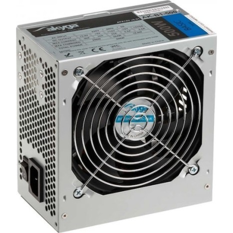 Akyga AK-B1-500 500W Γκρι Τροφοδοτικό Υπολογιστή Full Wired