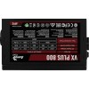 Aerocool VX Plus 800W Μαύρο Τροφοδοτικό Υπολογιστή Full Wired 80 Plus Standard