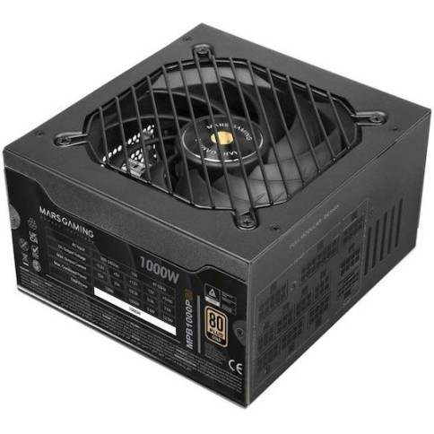 Mars Gaming 1000W Μαύρο Τροφοδοτικό Υπολογιστή Full Modular 80 Plus Gold (MPB1000PSI)