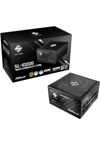 ASRock Steel Legend SL-1000G 1000W Γκρι Τροφοδοτικό Υπολογιστή Full Modular 80 Plus Gold