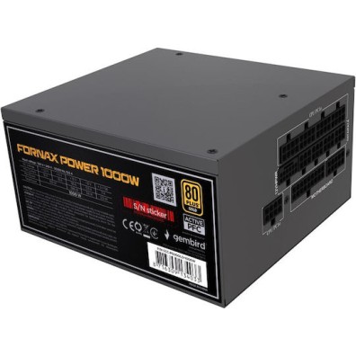 Gembird 1000W Μαύρο Τροφοδοτικό Υπολογιστή Full Modular 80 Plus Gold (CCC-PSUGOLD-1000W)