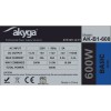Akyga AK-B1-600 600W Μαύρο Τροφοδοτικό Υπολογιστή Full Wired