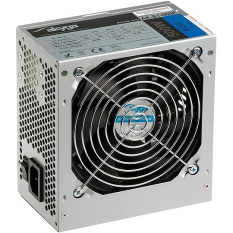 Akyga AK-B1-500E 500W Γκρι Τροφοδοτικό Υπολογιστή Full Wired