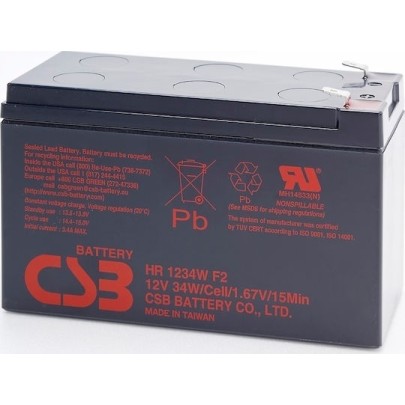 CSB HR1234W Μπαταρία UPS με Χωρητικότητα 9Ah και Τάση 12V 1τμχ