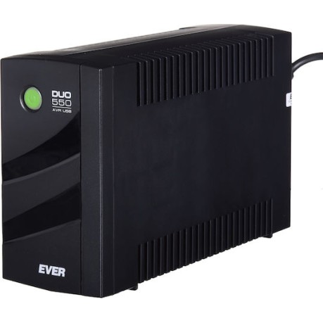 Ever Ever Duo 550 AVR FR UPS Line-Interactive 550VA 330W με 4 Schuko Πρίζες