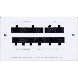 Silverstone DA750R 750W Λευκό Τροφοδοτικό Υπολογιστή Full Modular 80 Plus Gold