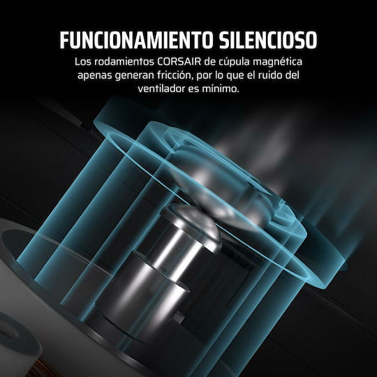 Corsair ICue Link LX120 Case Fan με RGB Φωτισμό και Σύνδεση 4-Pin PWM