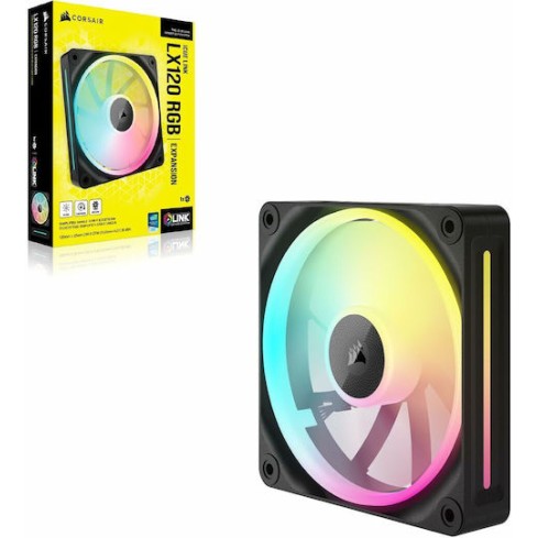 Corsair ICue Link LX120 Case Fan με RGB Φωτισμό και Σύνδεση 4-Pin PWM