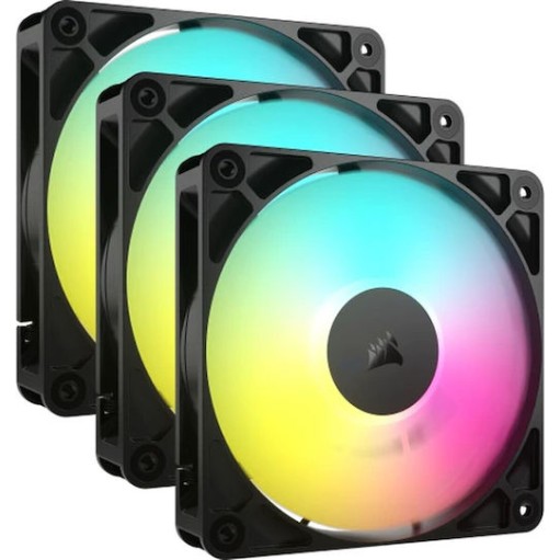 Corsair RS120 Case Fan με ARGB Φωτισμό και Σύνδεση 4-Pin PWM 3τμχ