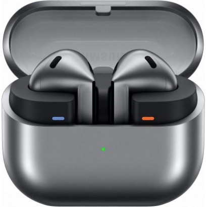 Samsung Galaxy Buds3 Bluetooth Handsfree Ακουστικά με Αντοχή στον Ιδρώτα και Θήκη Φόρτισης Silver