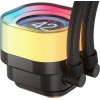 Corsair iCUE LINK TITAN 360 RX LCD Υδρόψυξη Επεξεργαστή Τριπλού Ανεμιστήρα 120mm για Socket AM4/AM5/1700 με RGB Φωτισμό