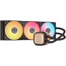 Corsair iCUE LINK TITAN 360 RX LCD Υδρόψυξη Επεξεργαστή Τριπλού Ανεμιστήρα 120mm για Socket AM4/AM5/1700 με RGB Φωτισμό