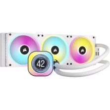 Corsair ICUE Link Titan RX Υδρόψυξη Επεξεργαστή Τριπλού Ανεμιστήρα 120mm για Socket AM4/AM5/1700 με RGB Φωτισμό Λευκή