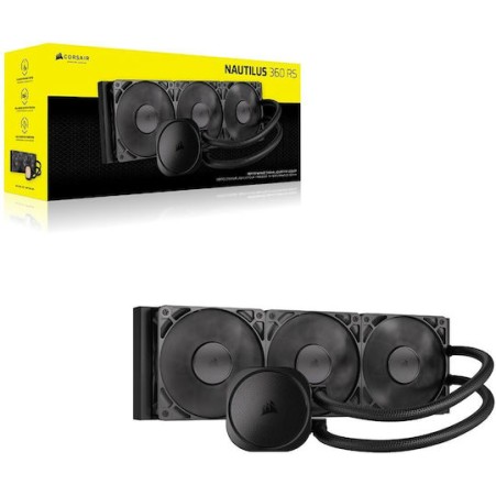 Corsair Nautilus 360 RS Υδρόψυξη Επεξεργαστή Τριπλού Ανεμιστήρα 120mm για Socket AM4/AM5/1700