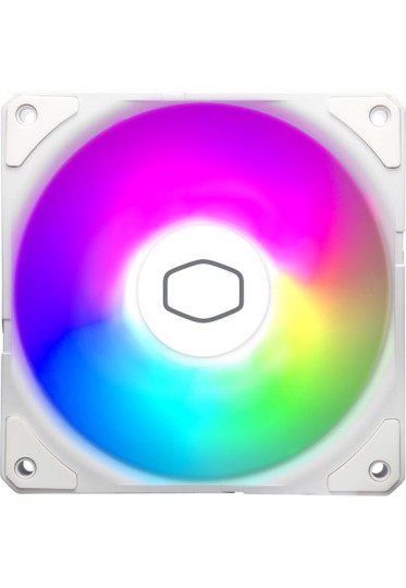CoolerMaster SickleFlow Edge 120 Case Fan με ARGB Φωτισμό και Σύνδεση 3-Pin / 4-Pin PWM Λευκό