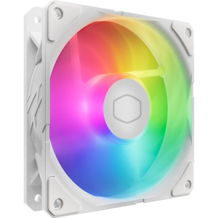 CoolerMaster SickleFlow Edge 120 Case Fan με ARGB Φωτισμό και Σύνδεση 3-Pin / 4-Pin PWM Λευκό