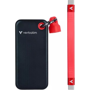 Verbatim Pocket USB 3.2 / USB-C Εξωτερικός SSD 2TB M.2 Black/Red