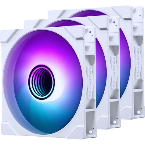 Phanteks M25G2-140 Case Fan με ARGB Φωτισμό και Σύνδεση 6-Pin 3τμχ Λευκό